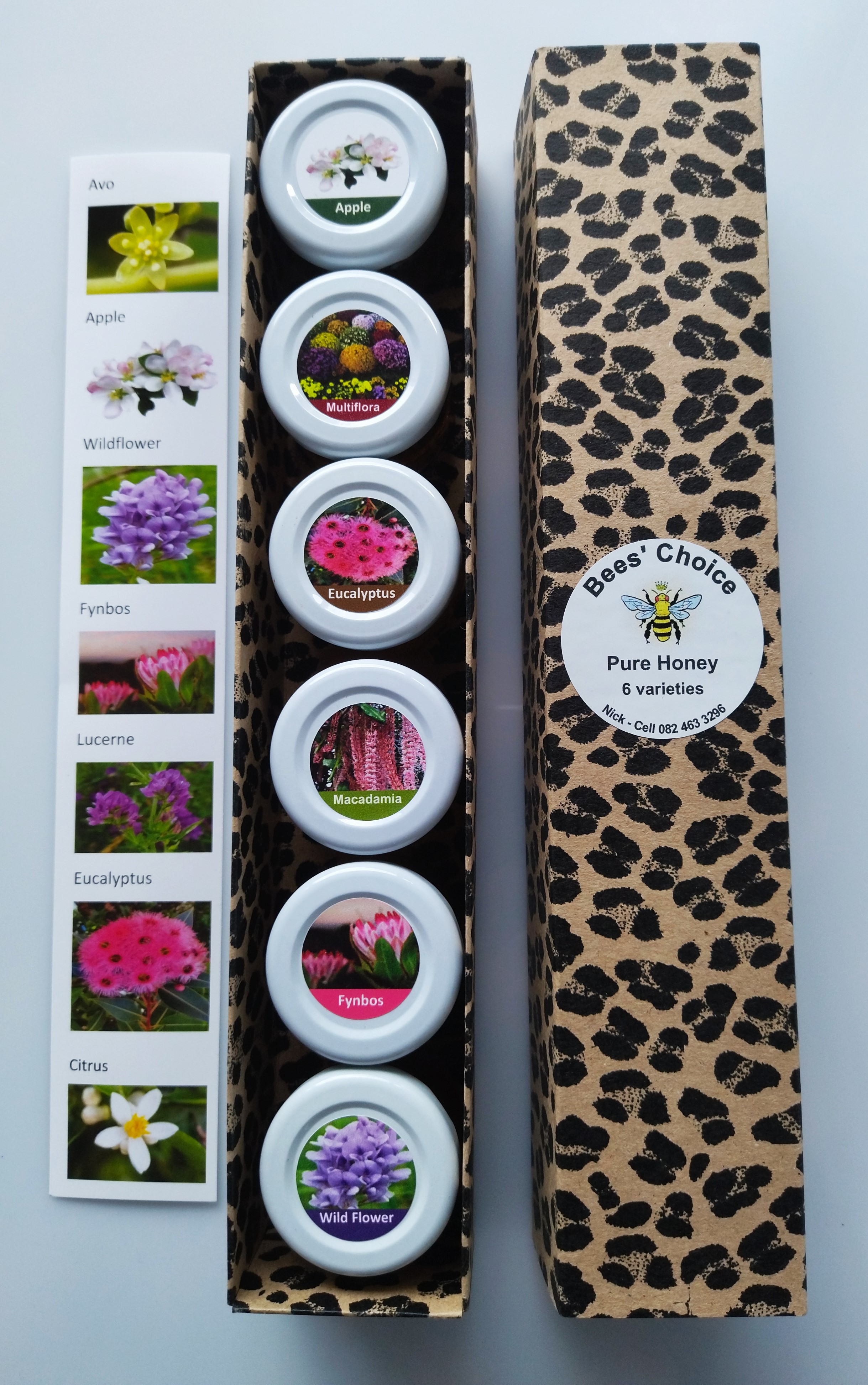6 type honey gift box