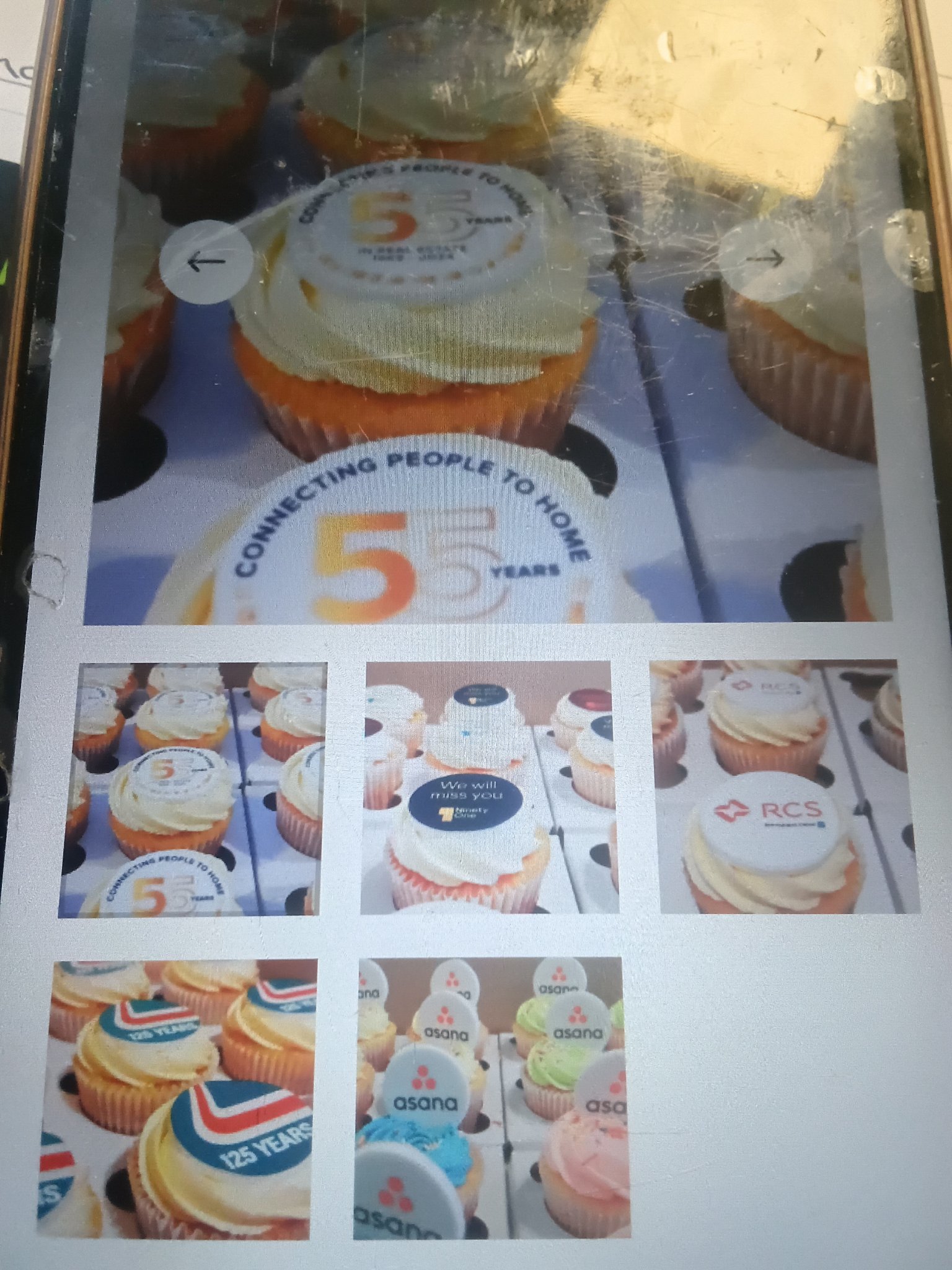 Sweet cup cakes assortment